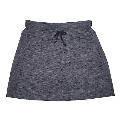 Kuhl Womens S Heathered Grey Stretch Skort Skirt Drawstring Activewear Pockets • $23.74