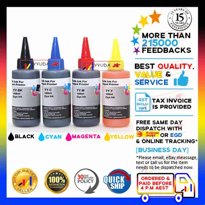 4x100ml Refill Ink Kit PG640XL CL641XL For CanonPIXMA MG3560 MG4160 MG4260 MX376 • $21