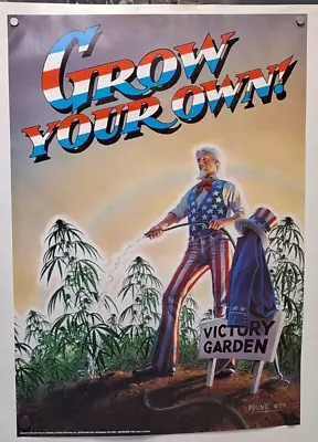 Grow Your Own Poster (1994) JOHN POUND  Victory  Garden Dist By KITCHEN SINK • $20.97