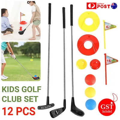 Kids Golf Club Set Mini Golf Practice Children Play Game Educational Outdoor Toy • $19.25