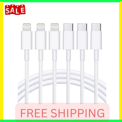 $19.99 • Buy USB C To Lightning Cable-3Pack 6FT Apple MFi Certified IPhone Fast Charger-Au