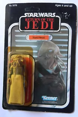 Star Wars : Squid Head : Rotj : 1983 : Kenner : 77 Back Vintage Action Figure • $499.99