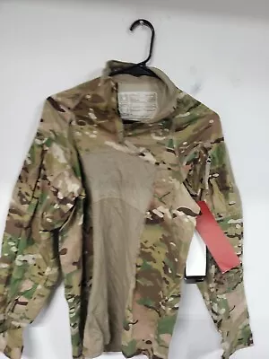 Small  MILITARY MASSIF MULTICAM FR ARMY COMBAT SHIRT MENS FLAME RESISTANT Zip G • $41.99