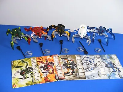 Lego Bionicle  Visorak X5 + Manuals + Spinners Complete • $150