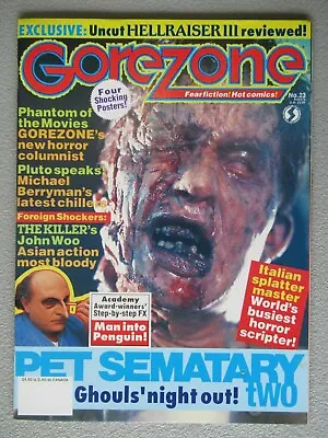 $19.95 • Buy Gorezone Magazine #23 Pet Sematary  With Poster Fall 1992