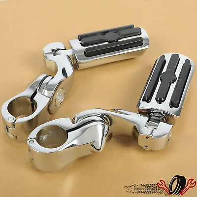 Fit Harley Davidson Touring Road King Street Glide 1.25  Highway Foot Pegs Pedal • $32.09