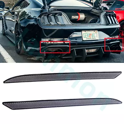 For 2018-22 Ford Mustang Smoke Tinted Lens Rear Bumper Diffuser Reflector A Pair • $22.99