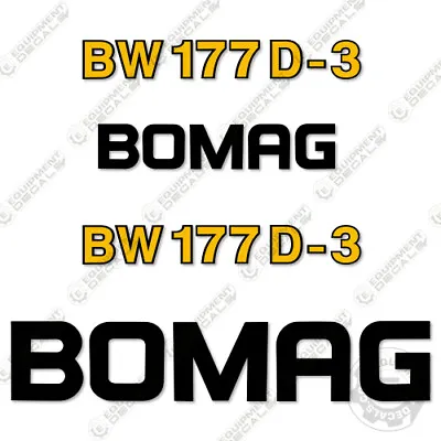 Fits Bomag BW177D-3 Decal Kit Vibratory Roller Sticker Replacement Set • $124.95