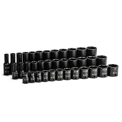 Capri Tools 3/8 In. Drive Shallow/Semi-Deep/Deep Impact Socket Set SAE 36-Pc • $99.99