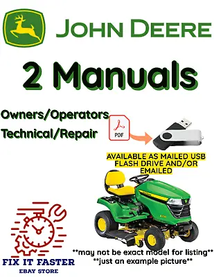 John Deere X749 Lawnmower Garden Tractor Owner Manual Service Repair Pdf Usb • $50