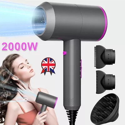 2000W Professional Hair Dryer Nozzle Concentrator Blower Pro Salon Heat Gift HOT • £20.98