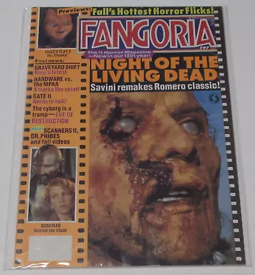 Fangoria Horror Magazine #97 1990 Night Of The Living Dead Darkman Scanners II • $20