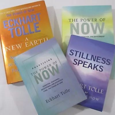 Eckhart Tolle Collection New Earth Stillness Speaks Power Of Now Practicing Lot • $20.90