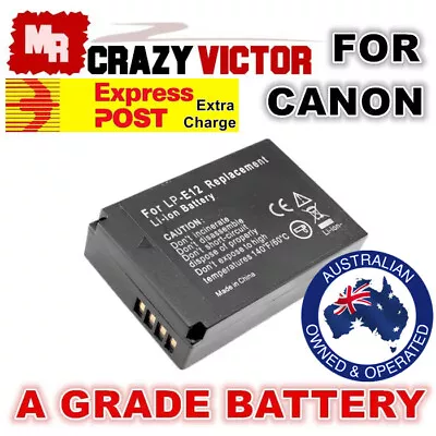 LP-E12 Battery For Canon EOS Kiss M 100D M10 M50 M100 Rebel SL1 SLR Camera • $13.95