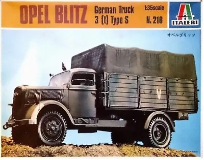 Italeri  1/35 Opel Blitz German Truck 3 [t] Type S #216  📌Listed In USA📌 • $19.98