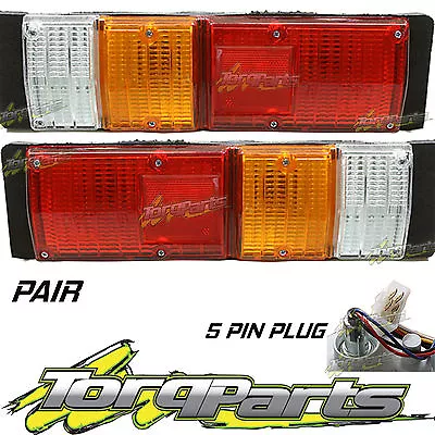 Taillights Pair Suit Holden Rodeo Tf 88-03 Tray Cab Chassis Taillamp Tail Light • $66