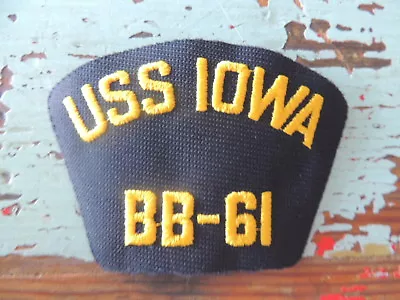 USS Iowa BB 61 Patch Military United States Navy Battleship Ship • $7.99