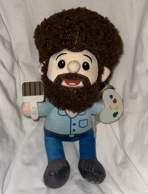 £15.34 • Buy Fiesta Toys Bob Ross 13” Plush Toy With Paint & Brush Soft Stuffed Animal NWT
