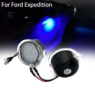 2x Ice Blue 18-LED Side Mirror Puddle Light For Ford F-150 Edge Taurus Explorer • $9.99