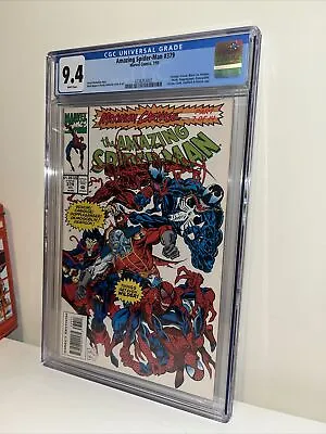 Amazing Spider-Man #379 CGC 9.4 White Pages Maximum Carnage Part 7 (1993) • £70