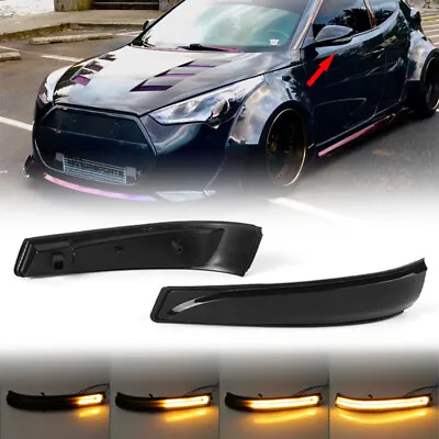 Sequential LED Side Mirror Turn Signal Light For Hyundai Veloster 2011-2018 • $32.69