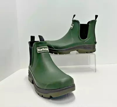 Barbour Nimbus Men's Rain Boots Olive MRF0028OL51 US 10 • $50