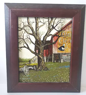 H Hargrove Framed Signed Serigraph Painting Old Dutch Cleaner Country Farm • $25