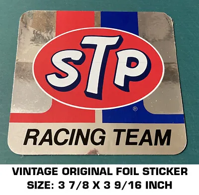 Stp Racing Team Vintage Original Foil Decal Sticker - Drag - Nascar Racing -scca • $9.46