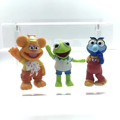 Disney Jr Muppet Babies Playroom Set Lot Of 3  PVC Figures Kermit Fozzie Gonzo • $9.95