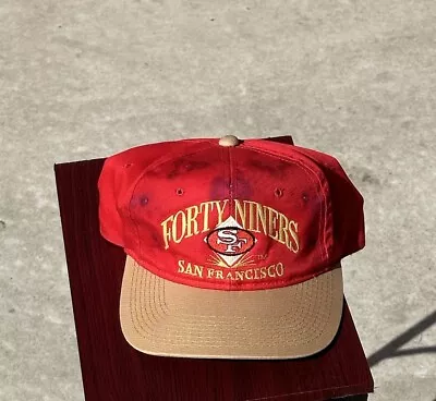 Vintage Youngan San Francisco 49ers Hat Cap Snapback NFL *stained • $12.99