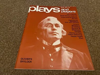 Plays And Players Magazine 1970 Jun Danny La Rue Laurence Olivier Carol Channing • £8.99