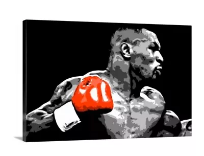 Mike Tyson Canvas 24x36 Print Picture Wall Fine Art Boxing Gym Ring Champ • $69.99