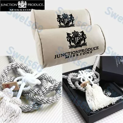 SET JUNCTION PRODUCE VIP Car Neck Rest Pillow Headrest + SW Charm Kin Tsuna Rope • $37.62