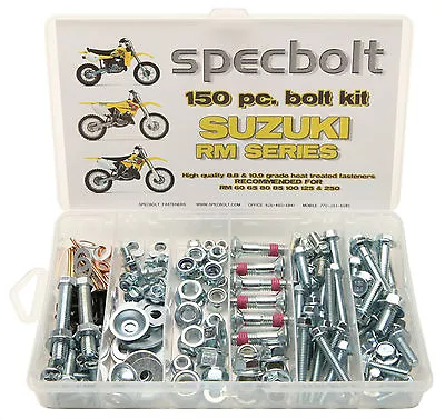 Bolt Kit Suzuki RM 60 65 80 85 125 250 Plastic Engine Frame Fender 370 400 • $49.99