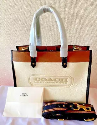 Coach C0777 Field Tote 30 Colorblock With Coach Badge Handbag  From Outlet • $180