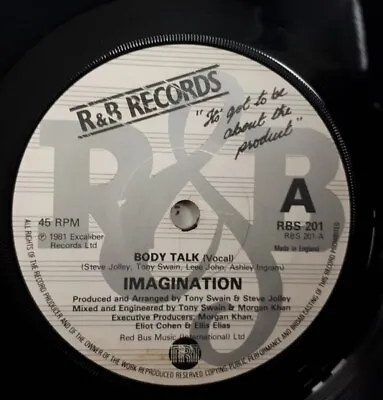 Body Talk  - Imagination 7  Vinyl Single In VGC • £3.99