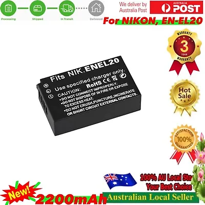 Battery 2200mAh  For Nikon Coolpix P1000 P950 AW1 EN-EL20 EN-EL20a MH-27 • $18.70