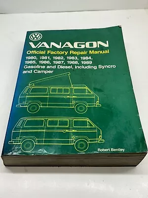 1980 - 1989 VW Vanagon Official Factory Repair Manual 81 82 83 84 85 86 87 88 • $74.50