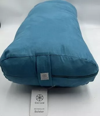 Gaiam Yoga Bolster Rectangular Meditation Pillow - Teal Only ! • $22.77