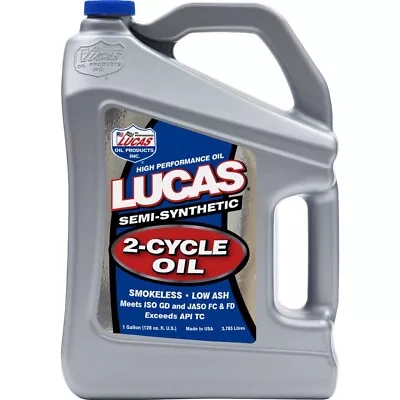 Lucas Oil 10115 Semi-Synthetic 2-Cycle Oil - 1 Gallon Jug • $33.33