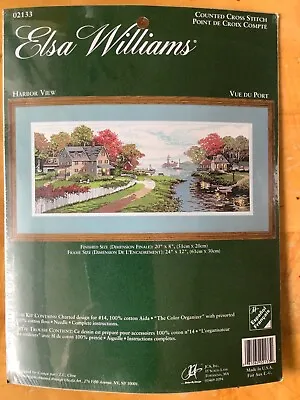 Elsa Williams Counted Cross Stitch Kit HARBOR VIEW 02133 • $15