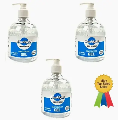 3 X 500ml Hand Sanitizer Gel Pump Kills 99.9% Bacteria And Germs 70% Alcohol NEW • £5.89