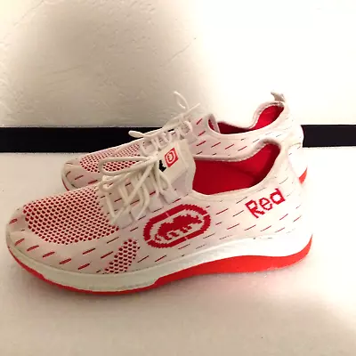 Ecko Unlimited  Logo Women's 10 Gym Walking Sports Shoe Light Weight Red & White • $19.29