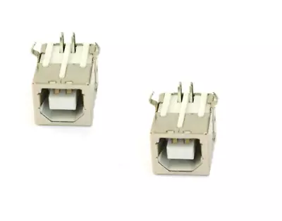 $5.14 • Buy 2pcs USB Type B Female Right Angle Port Connector For Solder PCB Printer