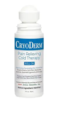 $15 • Buy CRYODERM Pain Relieving Cold Therapy  3 Oz Roll On For Maximum!! EXP(03/2024)
