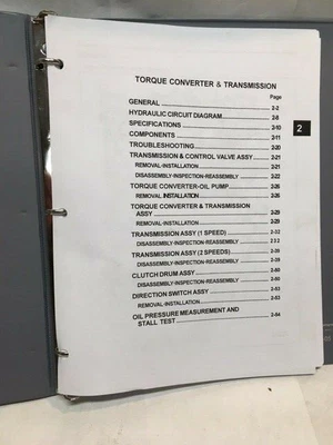 $26 • Buy Toyota Service Repair Manual Forklift, 7FGU32 TORQUE CONVERTER & TRANSMISSION  *