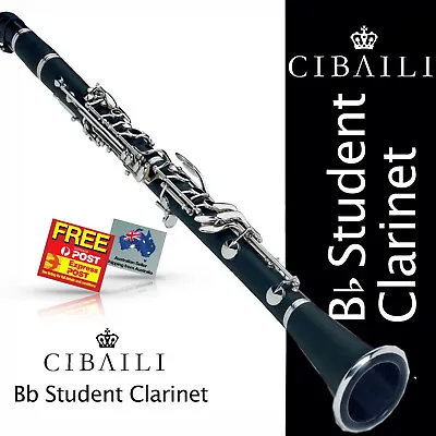 Bb Student CIBAILI CLARINET • BRAND NEW • With Case • Free Express Post! • • $159.91