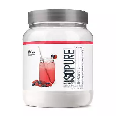 Isopure Infusions 100% Whey Protein Isolate Mixed Berry 16 Servings Refreshing • $28.44