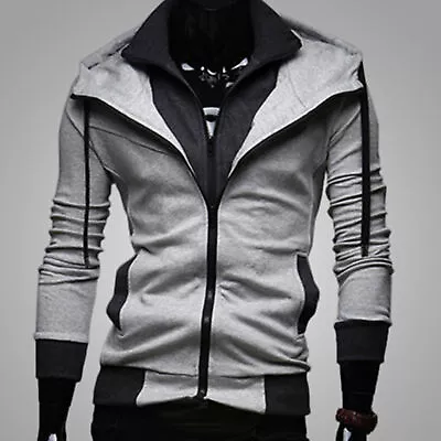 Casual Outwear Slim Fit Stylish Men Slim Fit Pullover Hoodie Sweatshirt Cotton • $20.12