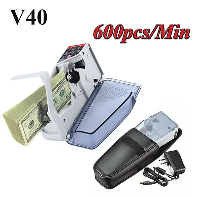 V40 Portable Handy Bill Cash Money Count Machine Mini Banknote Currency Counter • $37.05
